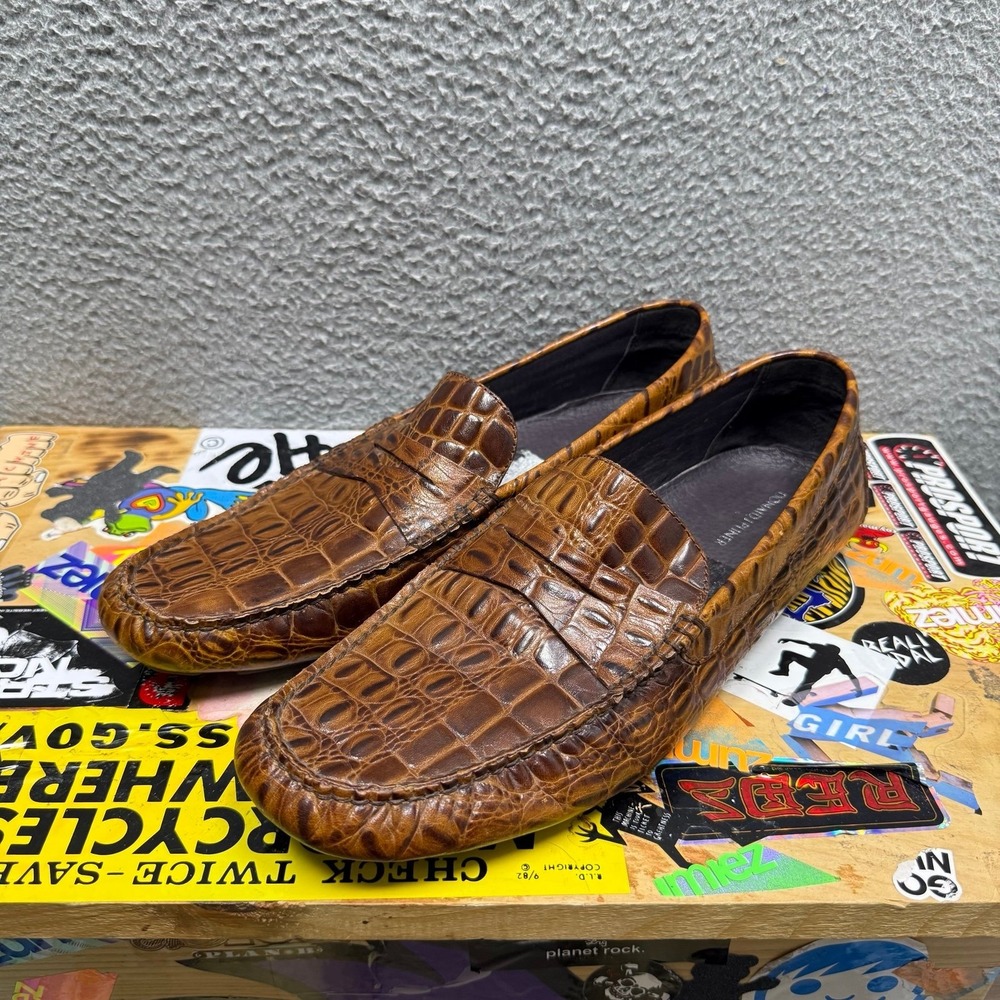 Donald J.‎ Pliner VINCO 2 Crocodile Driving Loafers